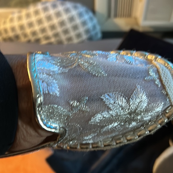 Pair of see through flats with flowers never worn. - Picture 4 of 5